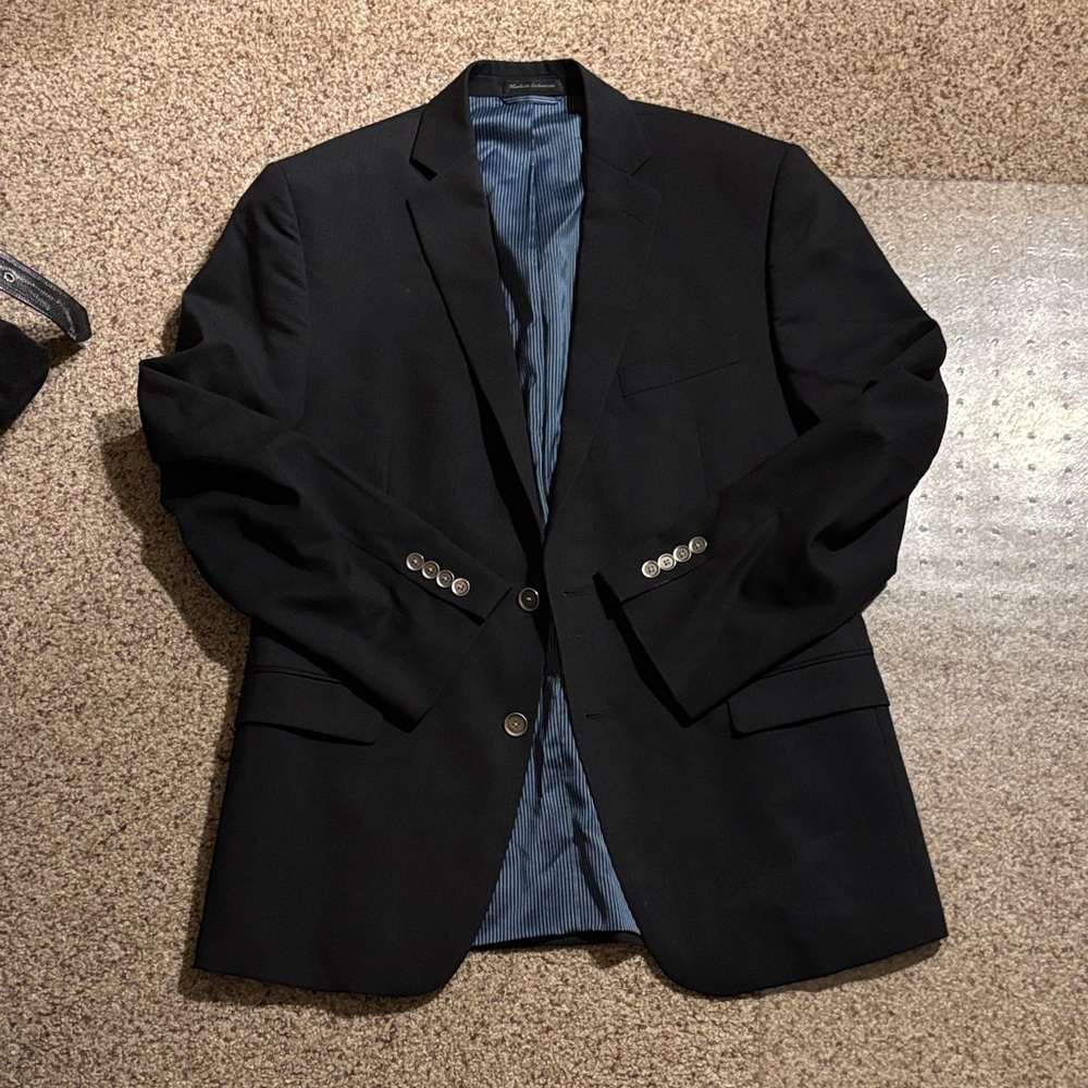 Calvin Klein Black Blazer with Blue Lining